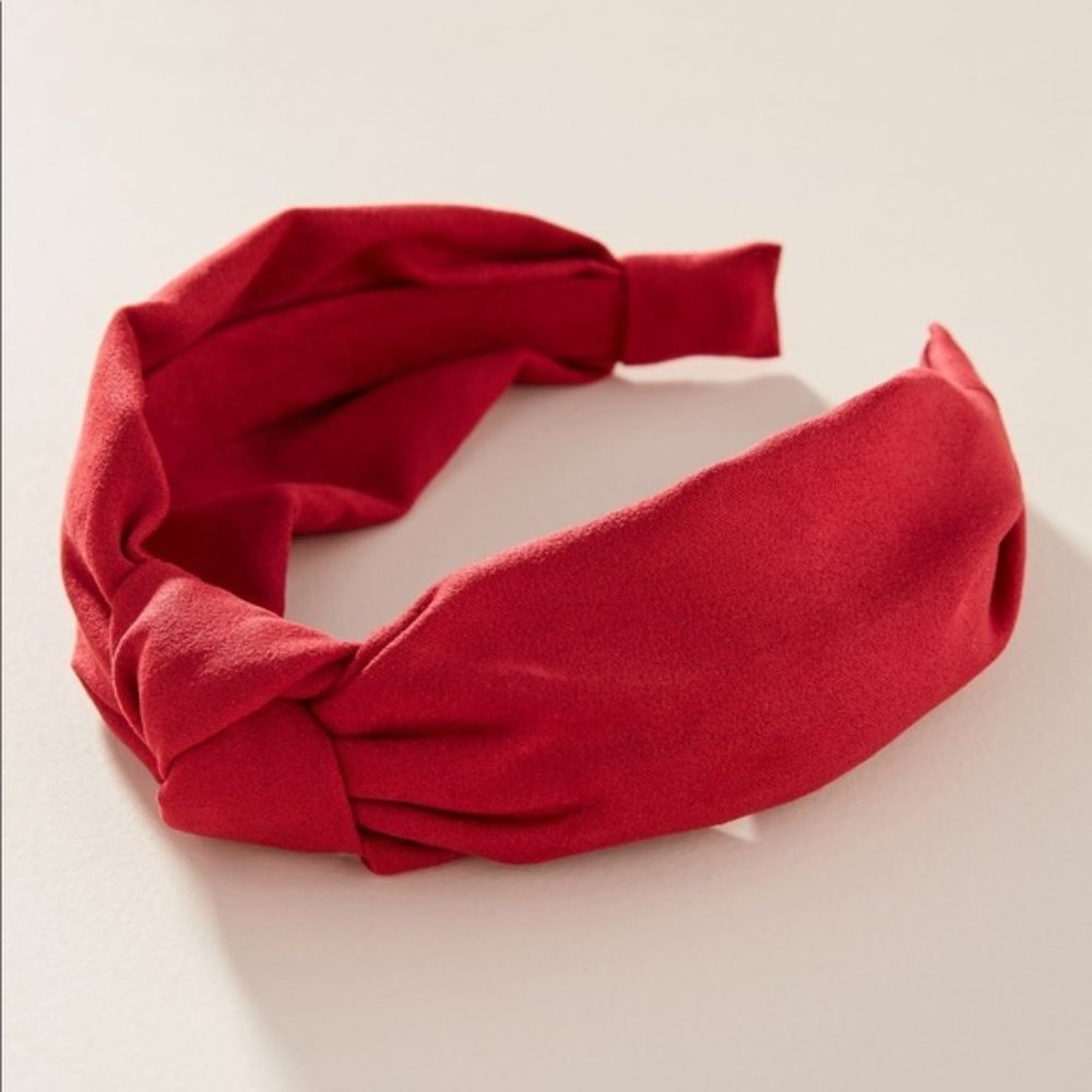 NWT Anthropologie Red Knotted Headband
